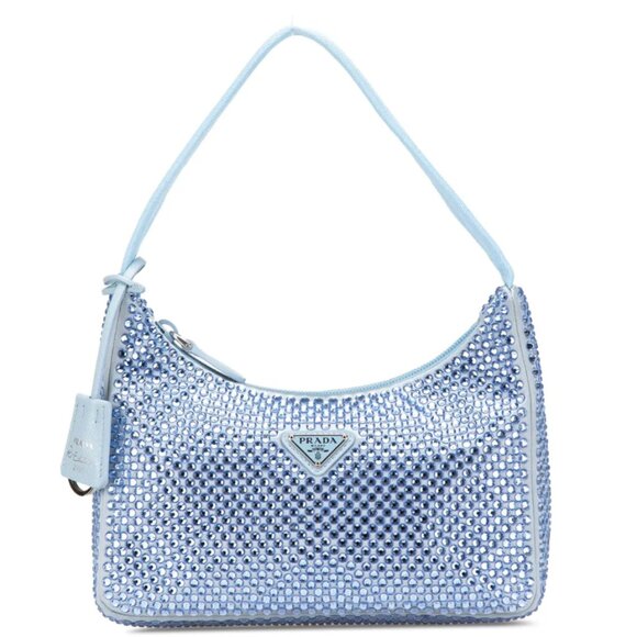 Prada Re-Edition Satin mini-bag with crystals - Picture 1 of 4